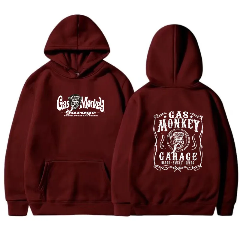 Garážová garážová garážová mikina harajuku vzor jesenný pullover módny unisex s dlhým rukávom zimné neformálne oblečenie na vonkajšie opotrebenie