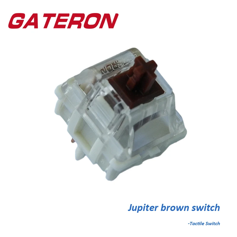 Gateron Jupiter Switch Brown 5 Pin Preped s SMD RGB LED Prispôsobené DIY HORK SWAP Mechanical Klávesnica herná herná kancelária