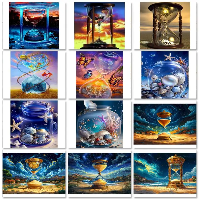 Gatyztorská abstraktná maľba podľa čísel Prespiteľné okno Kreslenie Kreslenie z čísel ilustrácia Domov Decors Paint Kit pre ručné práce