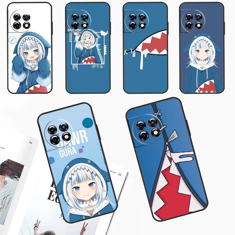 Gawr Gura HoloLive Anime Case pre OnePlus 12 11 9 10 Pro 9RT 10T 10R 12R OnePlus Nord CE 2 Lite 3 2T N10 N20