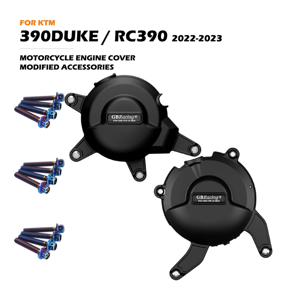 GB Racing 390Duke RC390 Motocykle Motory Cover Cover Case Case pre RC 390 Duke 2022-2024 GBRACS MEDIFIFOVANÉ PRÍSLUŠENSTVO