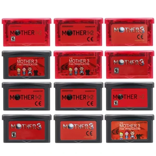 GBA Mother Series Game Cabtridge Matka 1 2 3 USA/EUR/ESP/FRA GRAY RED SHELL pre GBA 32 bitovú videohru CONSOLE CARD