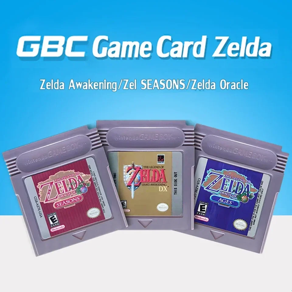 GBC Card Zelda 16 bitovú videohru Cartridge Console Card pre Gameboy Awakening Oracle Of Seasons Classic Game Version