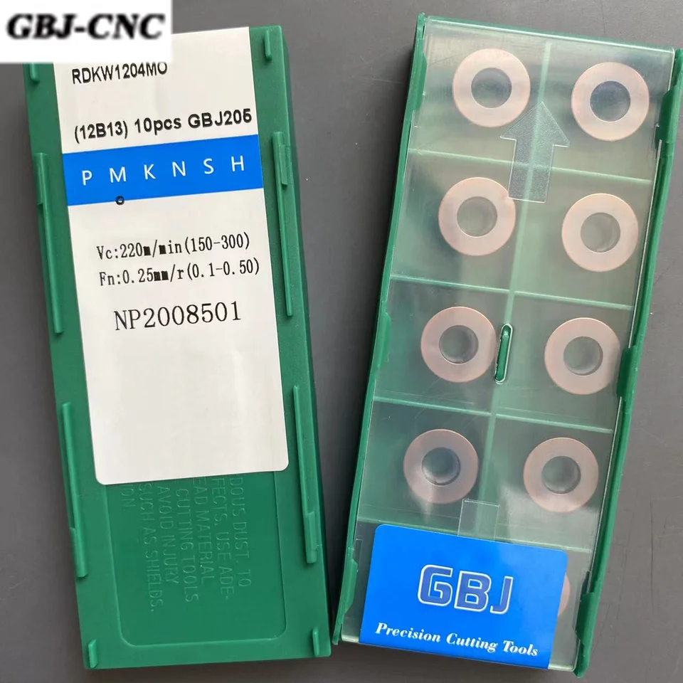 GBJ RDKW / RPMT 1204MO 10T3MO Kruhové frézovacie vložky CNC materiál pre indexovateľný nástroj RE RE R5 R6 Frézovanie profilu frézovacej frézy