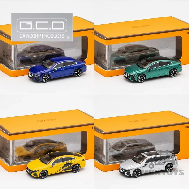GCD 1:64 CC Arteon R Blue/Green/Green/Yellow/Silver LHD Diecast Model CAR