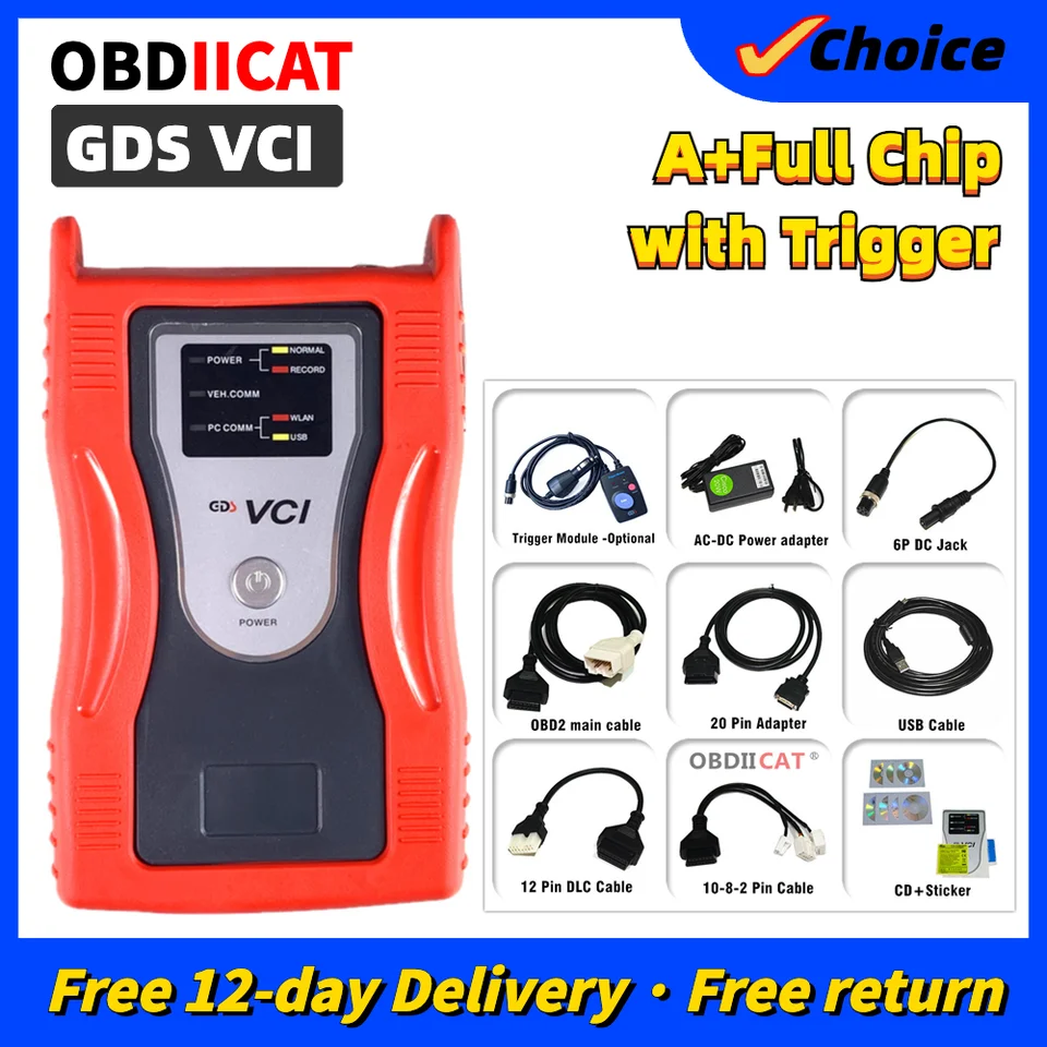 GDS VCI Automatický diagnostický nástroj pre KIA pre Hyundai Scanner OBD2 Diagnostikujte firmvér programovacieho rozhrania
