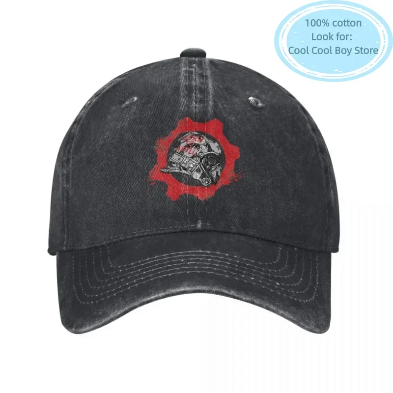 Gears of Wars Unisex Baseball Caps Shotting Game Crimson Omen zúfalé umyté klobúky čiapka vonkajšia neštruktúrovaná mäkká klobúk Snapback