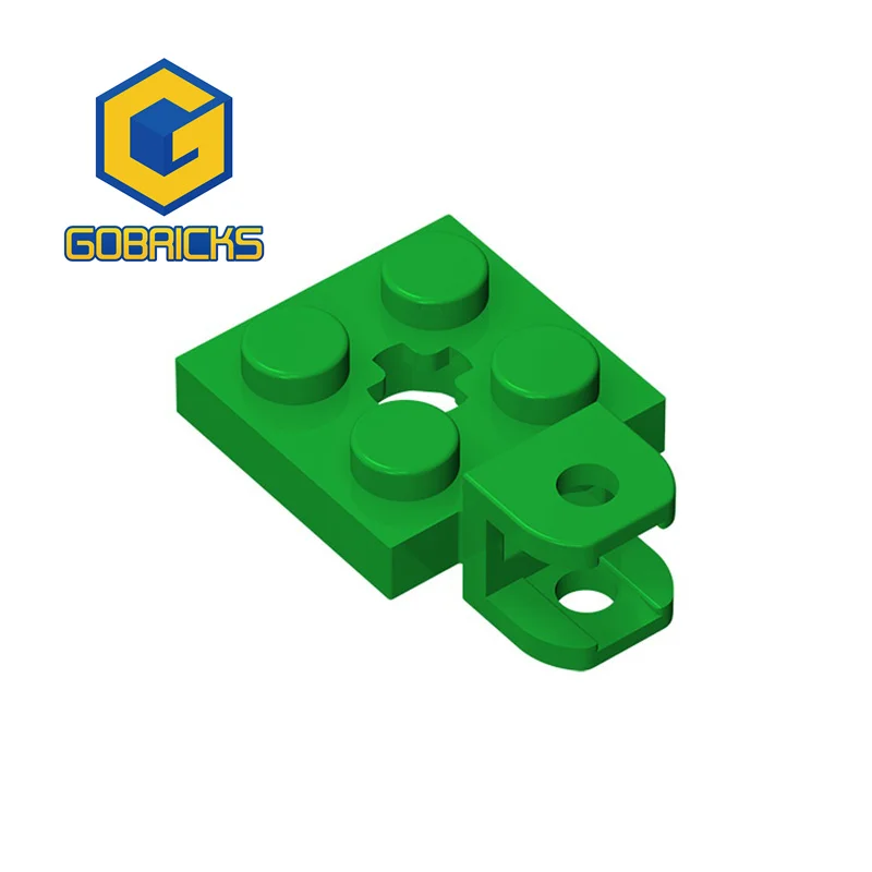 Gebricks 10ks MOC tehlové diely 63082 Plate upravené 2 x 2 s objímkou ​​kompatibilnou s objemom stavebného bloku Darček pre deti pre deti