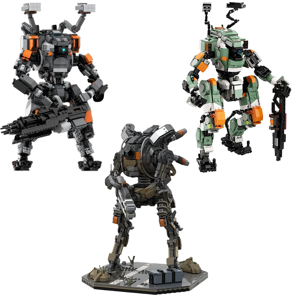 Gebricks BT-7274 Vanguard trieda Titan Bricks Game Titanfall 2 FS-1041 Titan Building Blocks Northstar Titan Bricks Toy Kid Gift