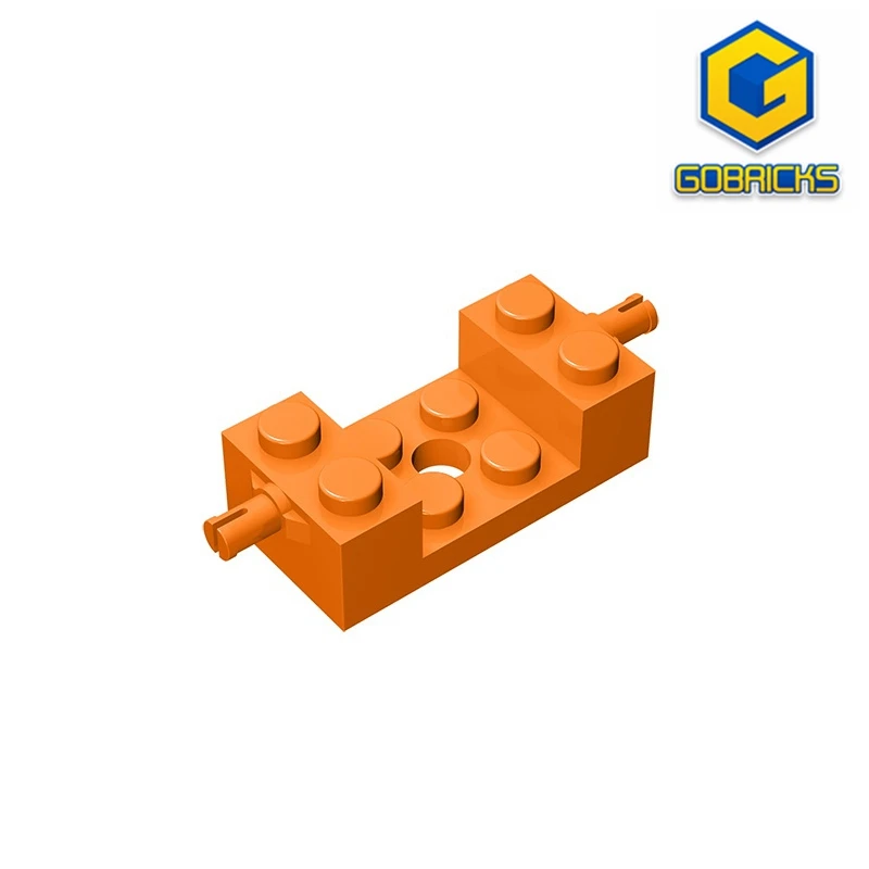 Gebricks GDS-1081 Brick, upravené 2 x 4 s držiakom kolies s výrezom 2 x 2 a diery kompatibilnými s Lego 18892