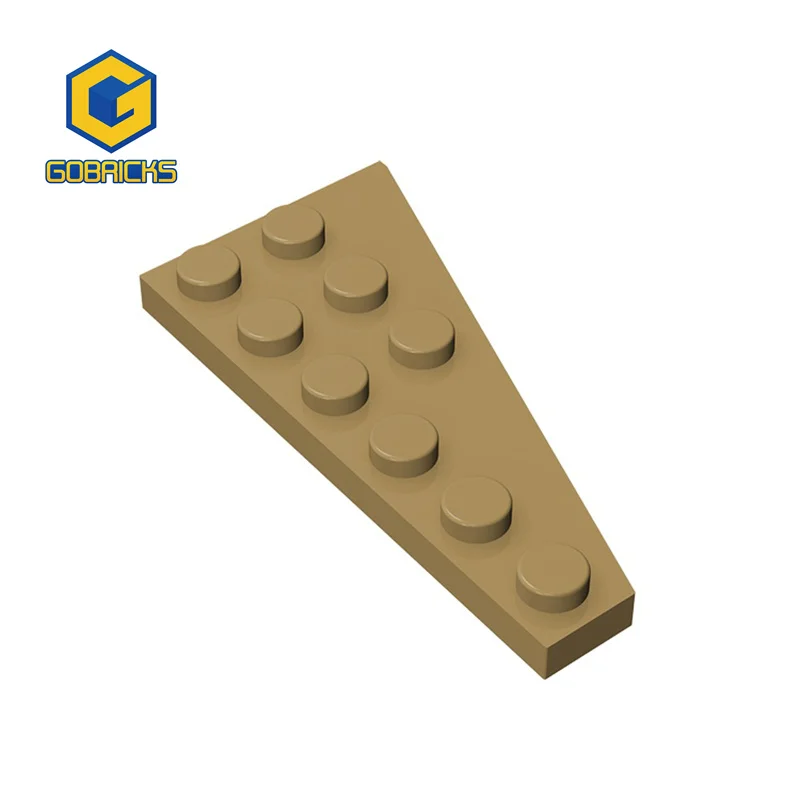 Gebricks GDS-551 Bricks PartSwedge Plate 6 x 3 vľavo kompatibilný s 54384 kusov hračiek Zostavené diel
