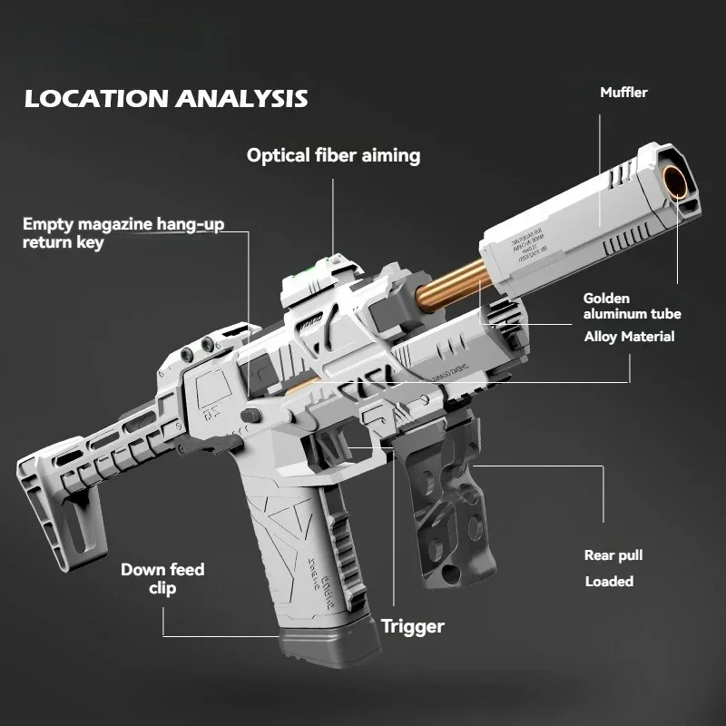 Gecko Toy Gun 3.0 Soft Gulet Guns Toy Manual Retuncher Pištoľ Pištoľ Puška pneumatická streľba Model pre dospievajúcich chlapcov dospelých