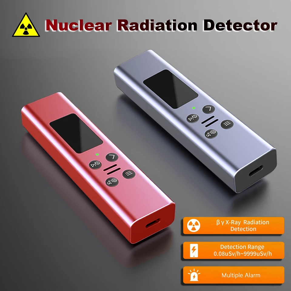 Geigerov detektor jadrového žiarenia Osobný dozimeter röntgenový y-ray β-ray Rádioaktivita tester mramorový detektor