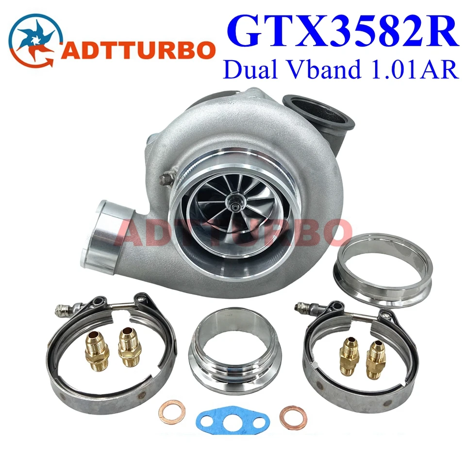 Gen2 GTX3582R GT3582 66M Turbo guľôčkové ložisko GT35 GENII TURBOARGER PERFORMÁCIA V-BAND 1.01ar 851154-5004S TURBINE 450-900HP