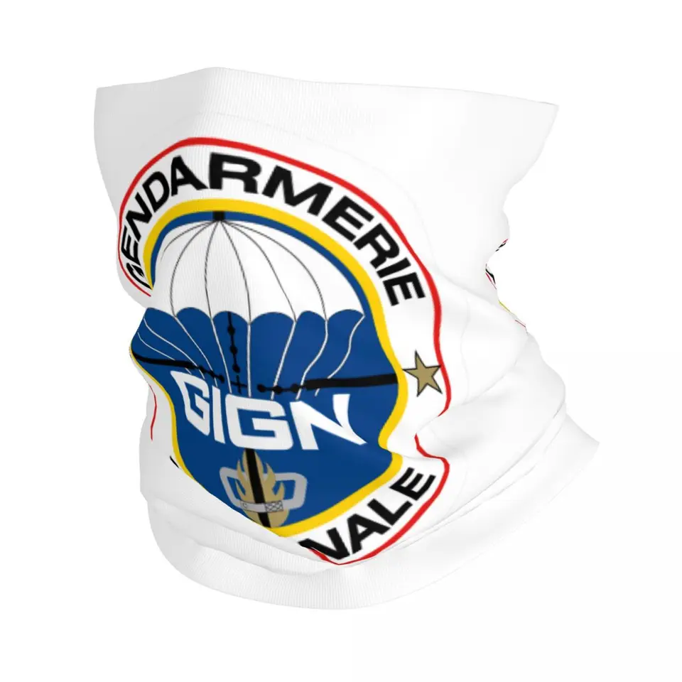 Gendarmerie Gign Francúzske policajné sily krku gaiter Men Ženy UV ochrana zimná šálka šál pre lyžovanie