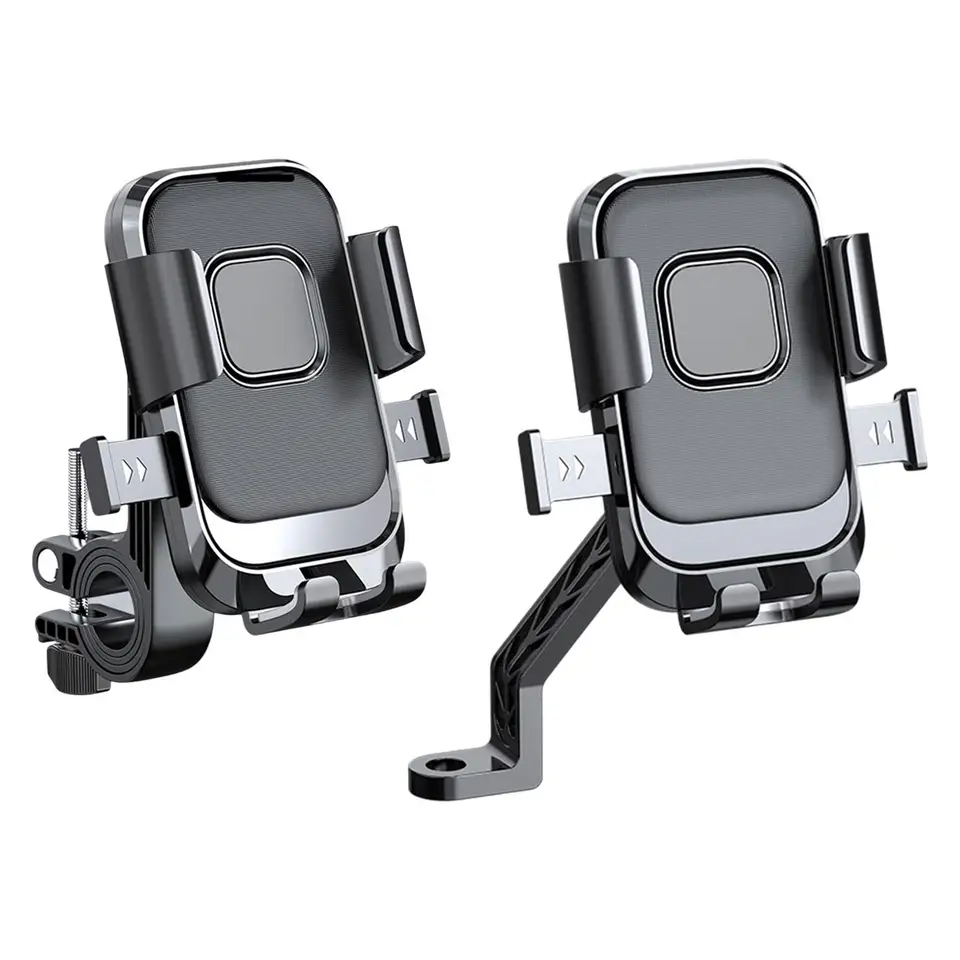 Generický motocykel Phone Mount 360 Rotatovateľná navigačná držiak na skúter Telefónne klip pre bicykel na bicykli motorky na motocykli