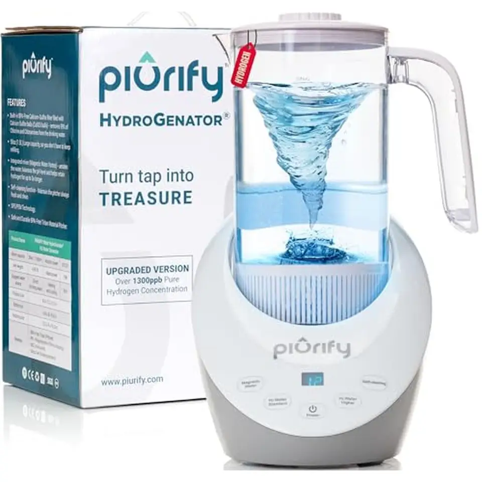 Generátor džbánu vodíkovej vody Jug BPA Free Vysoká kapacita 1300ppb SPE/PEM Technológia samočistiace sa samočistiace záruka životnosti filtra