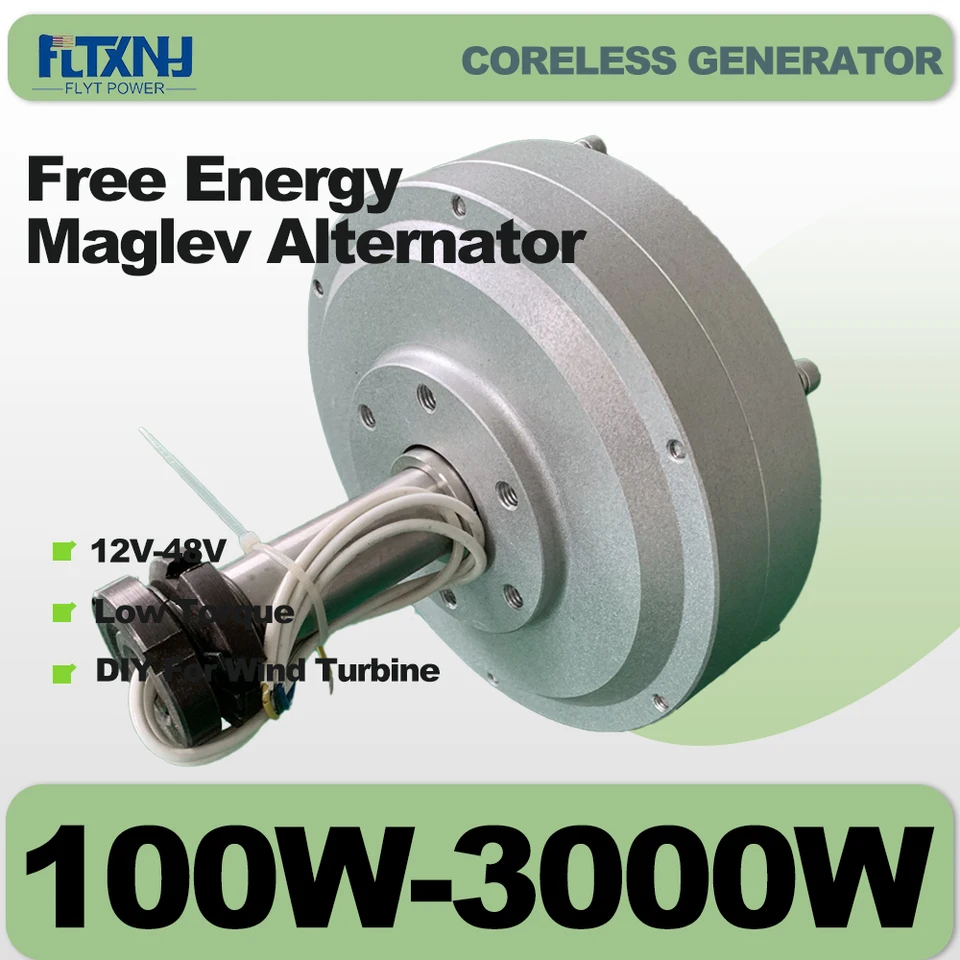 Generátor permanentného magnetu 600W/800W/1000W 2000W 3000W 48 V Nízka rýchlosť alternátora Alternátory Coreles Maglev DIY Voda Generátor veternej turbíny