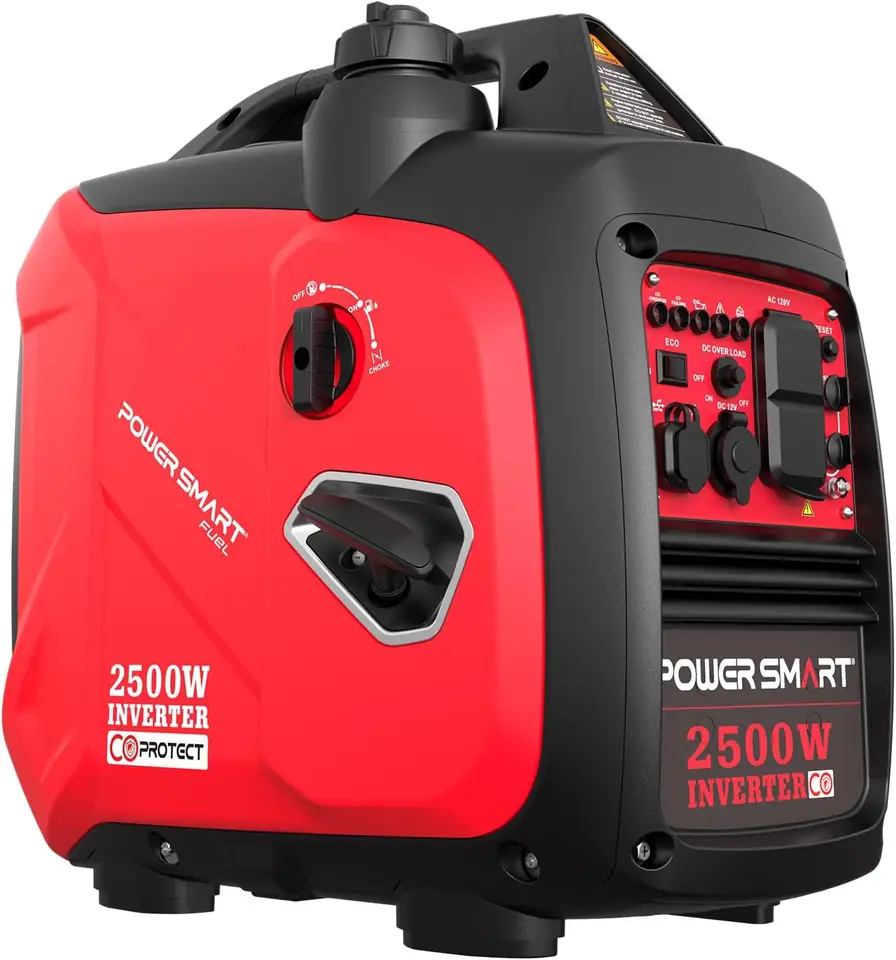 Generátor prenosného meniča s rozmermi 2500 watt