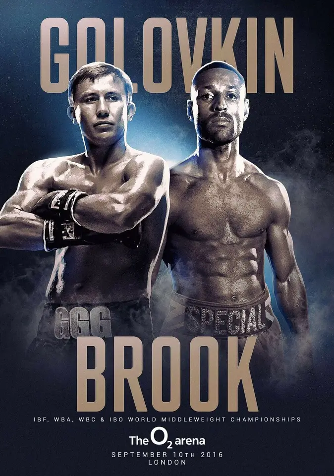Gennady Golovkin vs Kell Brook Photo Art Picture Tlač hodvábneho plagátu domáca stena dekor