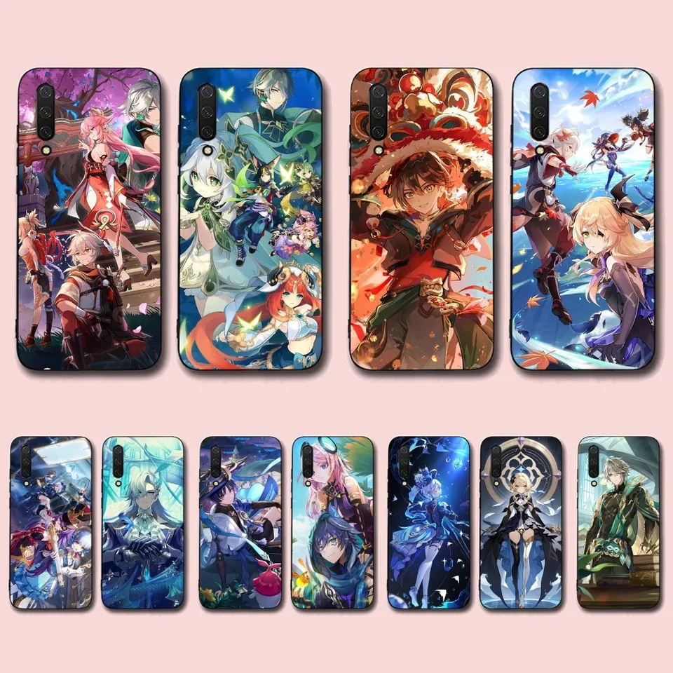 Genshin Impact Anime Phone Pase pre Xiaomi Mi 5x 8 9 10 11 12 Lite Pro 10T POCOX3PRO POCOM3 Poznámka 10 PRO LITE