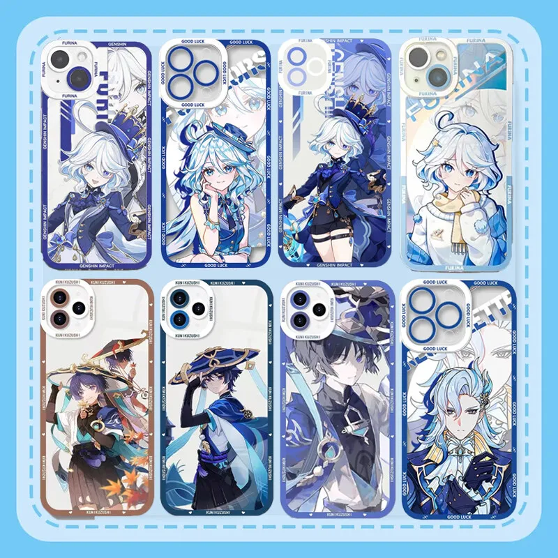 Genshin Impact Case pre Vivo Y02 Y16 Y17S Y19 Y27 Y76 Y51 Y33S Y15S Y31 Y33 Y35 Y51S Y50 Y30 WANDERER NEUVillette FURINA CRAND