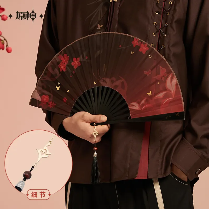 Genshin Impact Official Hu Tao Téma Impress Series Skladací ventilátor v príslušenstve pre domácich majstrov