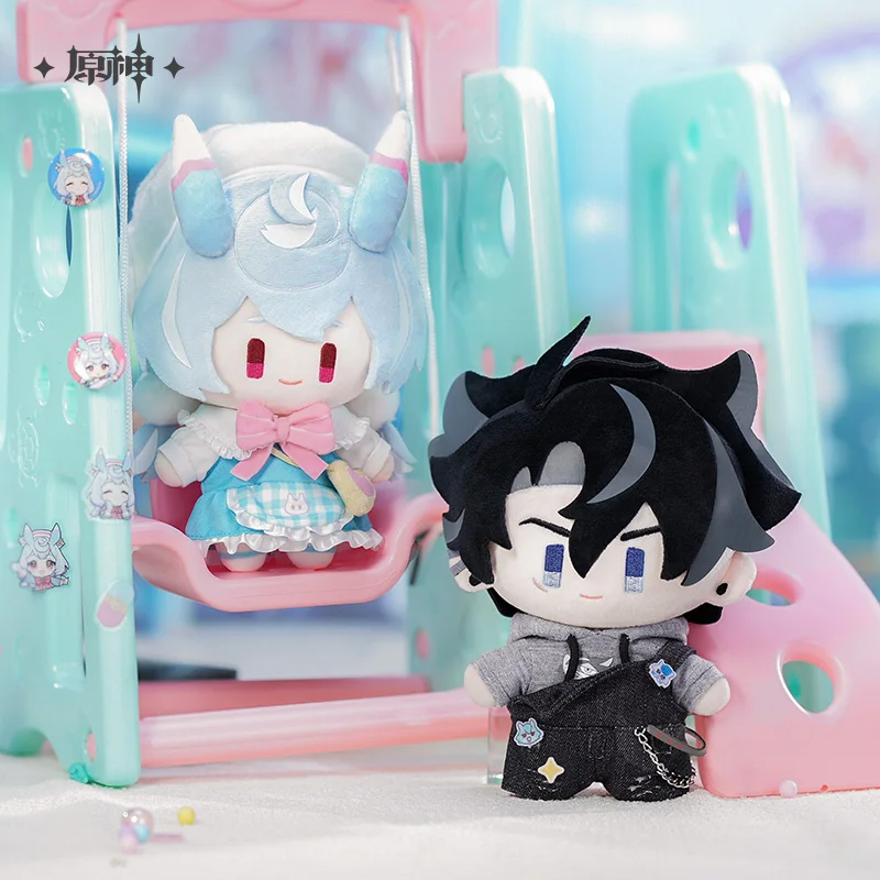 Genshin Impact Oficiálny teyvat plyšový bábika Mihoyo Wriothesley Sigewinne vankúš Originálne dary ornamentu Cosplay Ornament