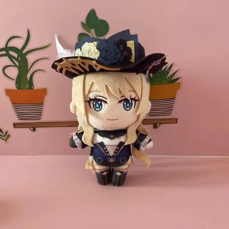 Genshin Impact Plyšové bábiky Navia chasca venti baizhu xiao zhong li roztomilý karikatúra anime cosplay plnené hračky pre deti darček
