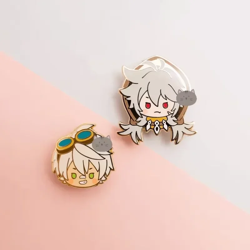 Genshin Impact Razor & Bennett Smalt Pin