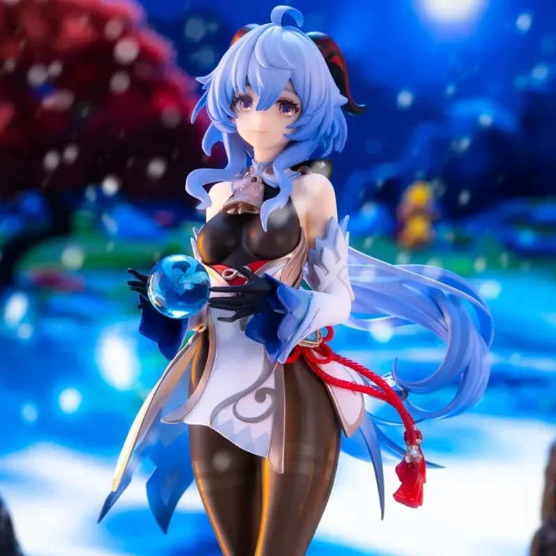 Genshin Impact Socha jej Excelencie Všemohúci Narukami Ogosho Boh anime postava Ganyu of Thunder Model Doll Collection Toy Gif