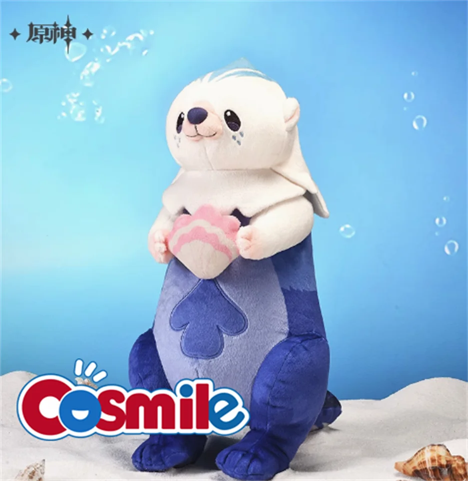 Genshin Sea Otter Doll Mihoyo Original Genshin Impact Oficiálny plyšový prívesok mora Otter prívesok Genshin Fontaine Ocean Zoo Series Gift