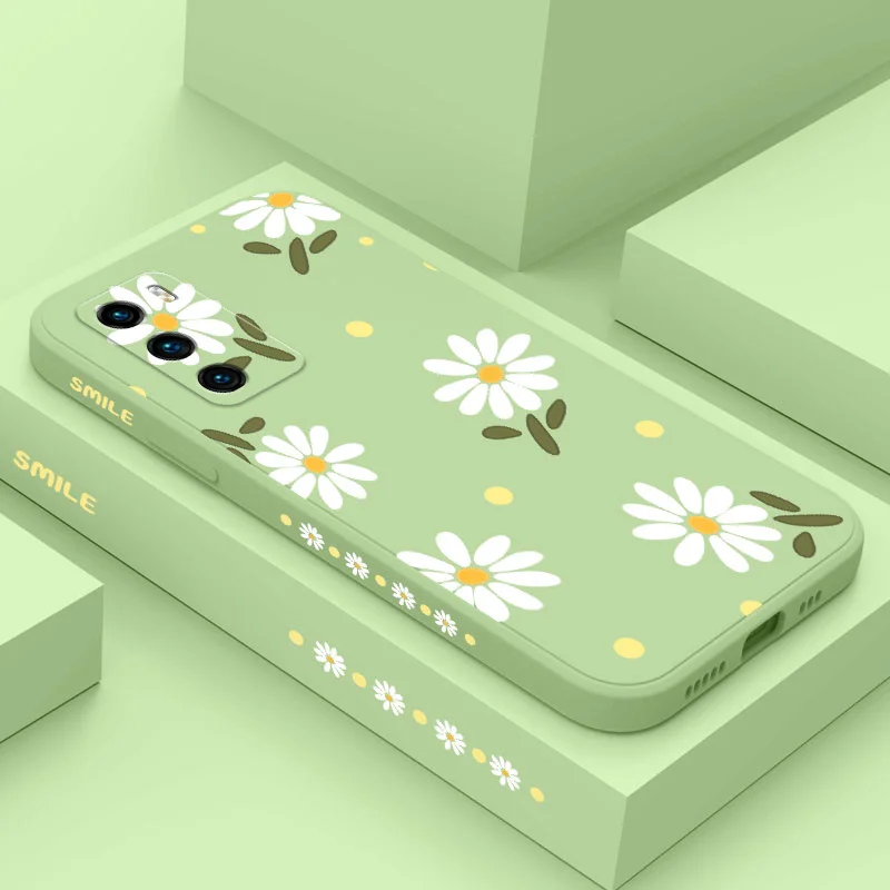 Gentle Daisy Telefón puzdro pre Huawei P40 P50 P30 P20 PRO LITE NOVA 5T Y7A Mate 40 30 20 Pro LITE LITE Liquid Silikone Cover