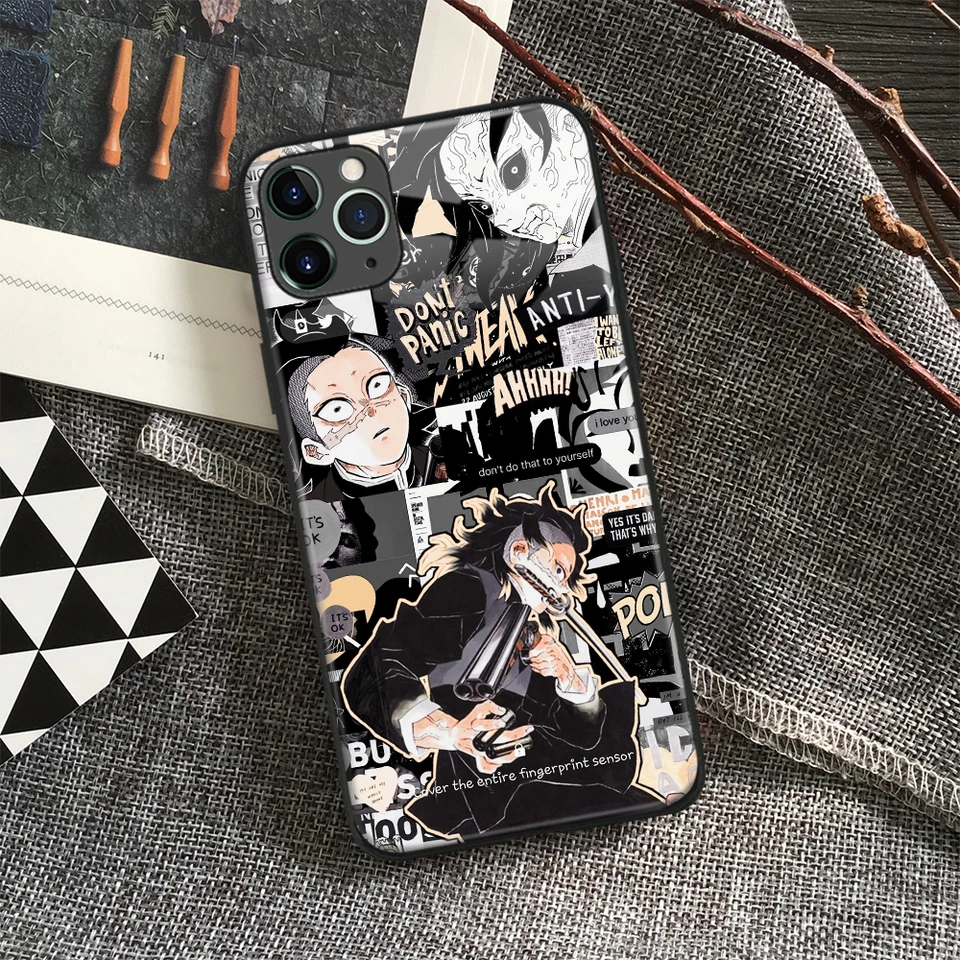 Genya Anime Character TPU Templeted sklenené puzdro pre iPhone 16 15 14 11 Pro Max 7 8 15 16 Plus xr xs 12 13 mini