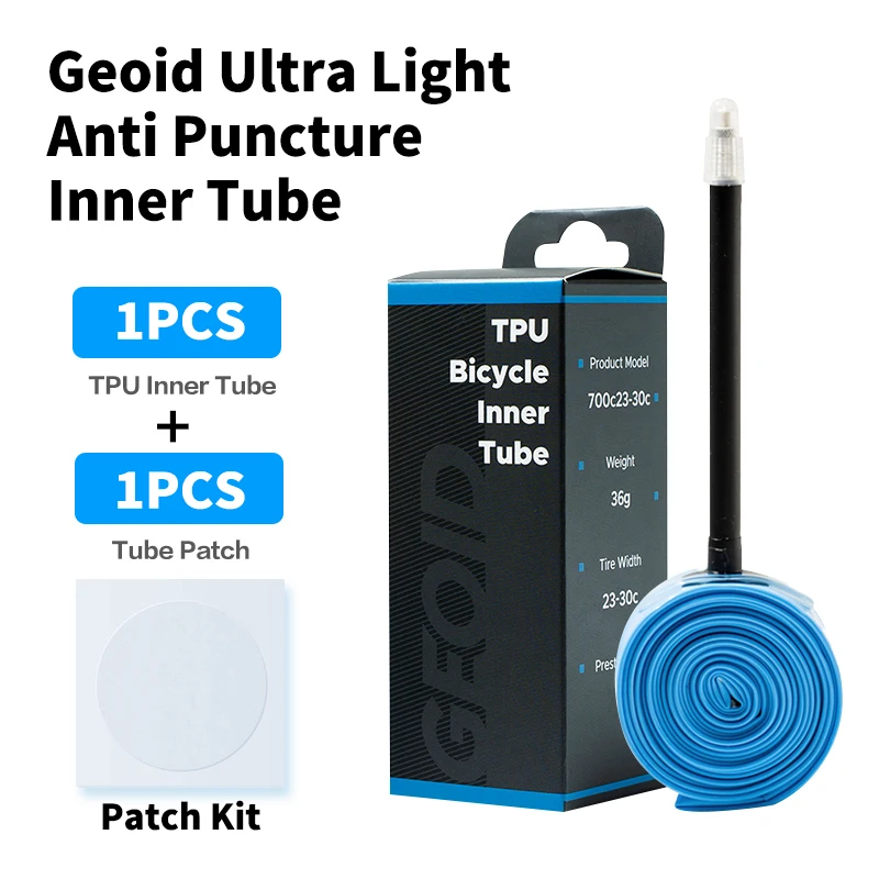 Geoid TPU Vnútorná trubica Presta Presta Valve Bicykel Road 700C 20-30C Super Light MTB 29 60 mm 75 mm dĺžka ventilu Opravy bicyklov pneumatiky