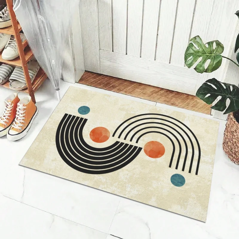 Geometrická kúpeľňa rohož super absorbent non -šmykľavka koberec koberec Diatom bahen kuchyňa Kúpeľňa Domáca izba dekor