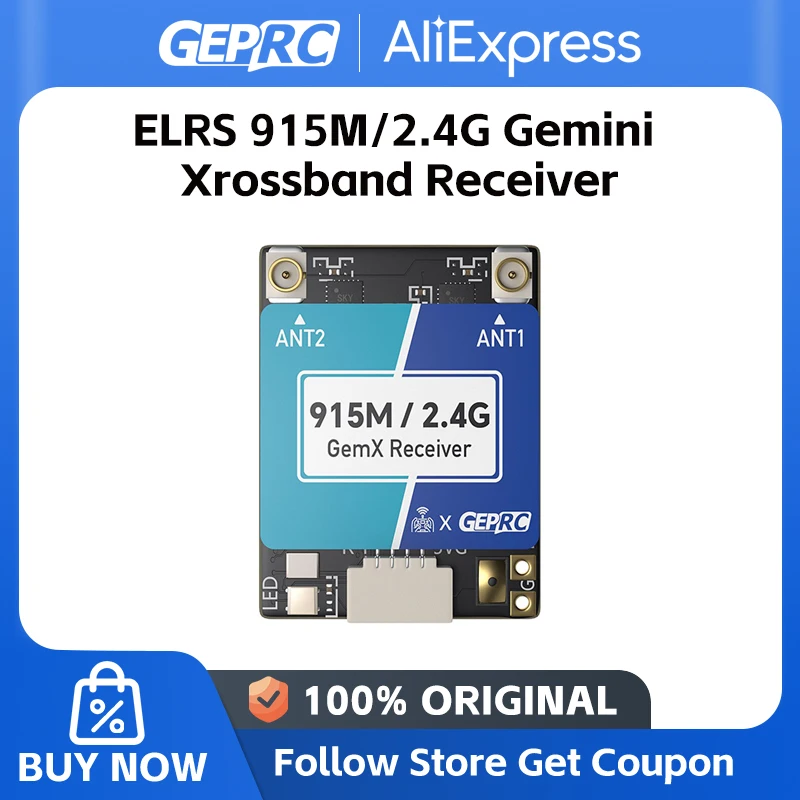 GEPRC ELRS 915M/2,4G GEMINI XROSSBAND PRÁCA TX MODUL DUAL-RF Chip 1000Hz DIY FPV QUADCOPTER Longrange Freestyle DRONE ČAS