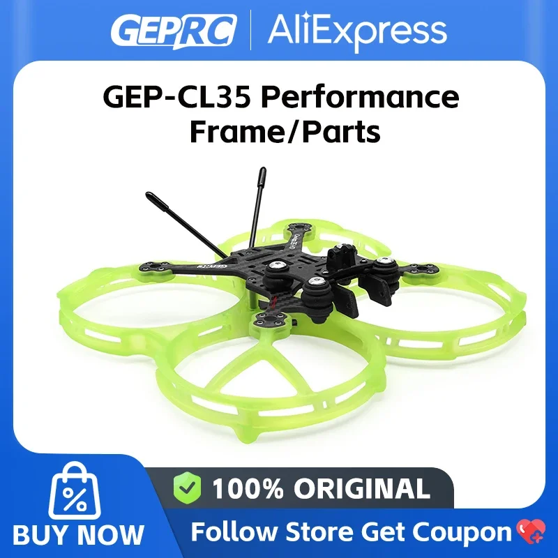 GEPRC GEP-CL35 CINELOG35 PERFORMÁCIA RÁMKOVÝCH ČASŤ Súprava CL35P Ľahšia hmotnosť pre montáž GoPro /Insta360 Go2 Camera