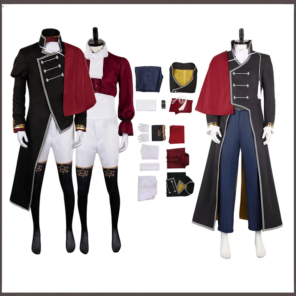 Gerhard Cosplay dospelí muži Uniformné rukavice s kabátmi Rukavice outfits delikos roleplay anime materské kostýmy kostým halloween karneval party oblek