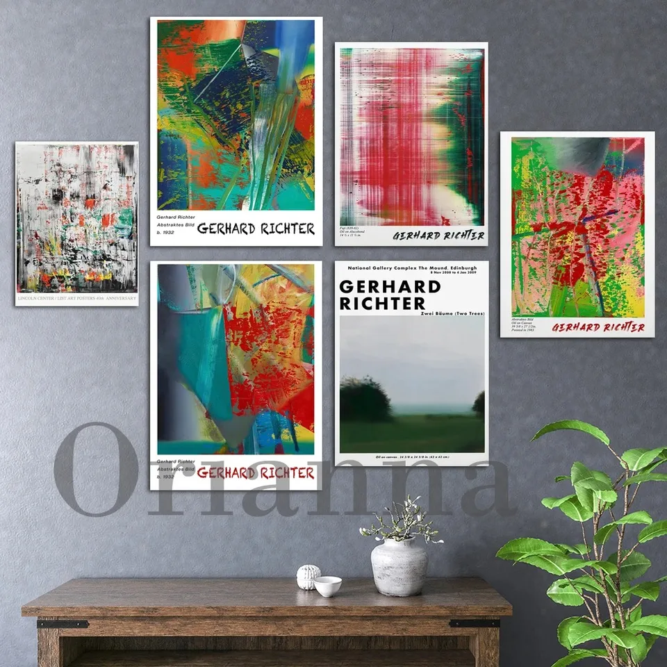 Gerhard Richter výstava plátno fuji maľba Gerhard Richter