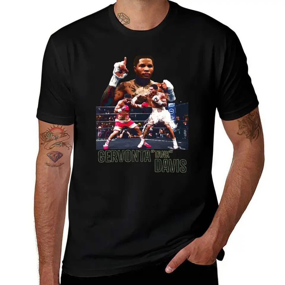 Gervonta Davis Boxer Featherweight Champion Tričko Roztomilé oblečenie futbalové tričko Prispôsobené muži Men tričká vysoké kvalitné