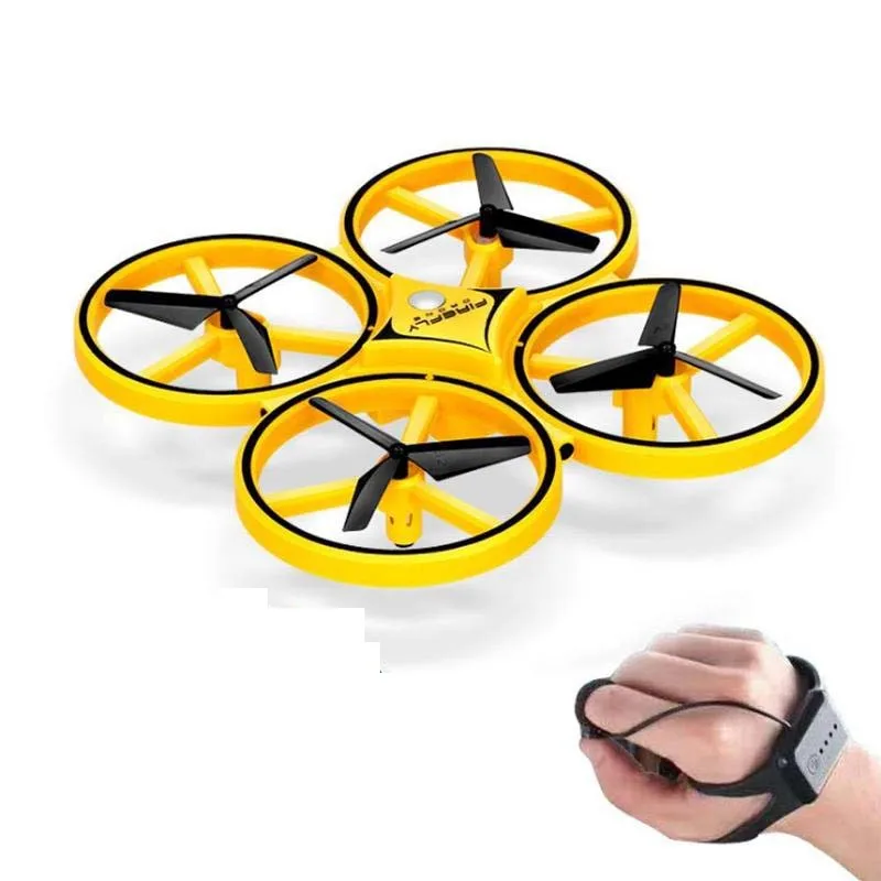 Gesto lietajúce mini dron RC Drone Watch Dron Interactive Indukcia RC Quadcopter Intelligent Watch diaľkovo ovládacie LED LED hračky