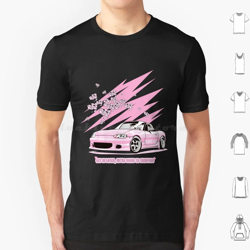 Get In Loser True Crime Mean Girls Sticker T tričko Veľká veľkosť 100% bavlna Priemer dievčat zločine
