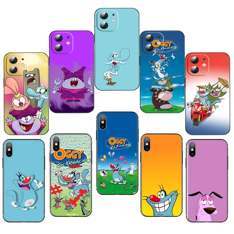 GH14 O-O-Oggy Cartoon Tapeta Mäkké silikónové puzdro pre iPhone x xs xr pro Max 8 7 6 6s plus SE kryt