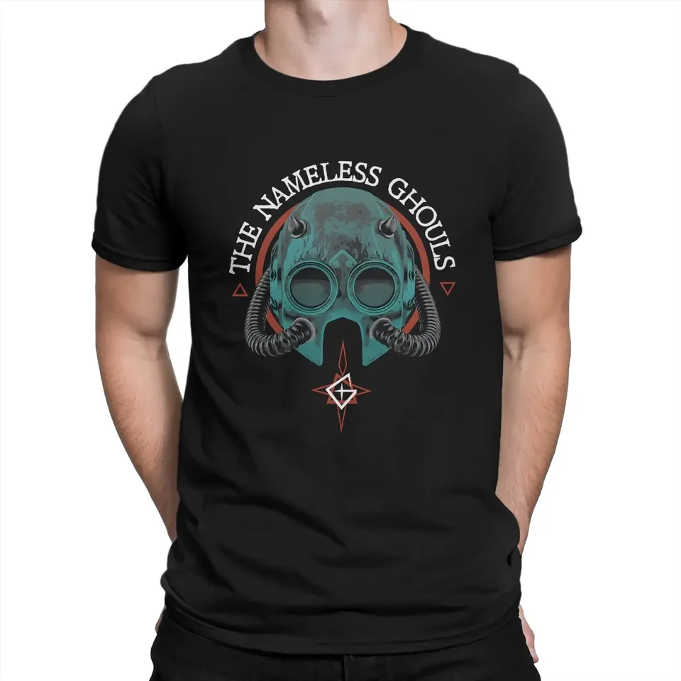 Ghost Band Creative Tshirt for Men Impera Nameless Ghouls Mask Round Collar Pure Cotton T trič