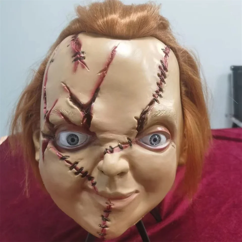 Ghost Doll Chucky Mask Halloween Scary Latex Mask Movie film Child's Play Chucky Scary Mask Horror Cosplay kostým hlavy Cover Party