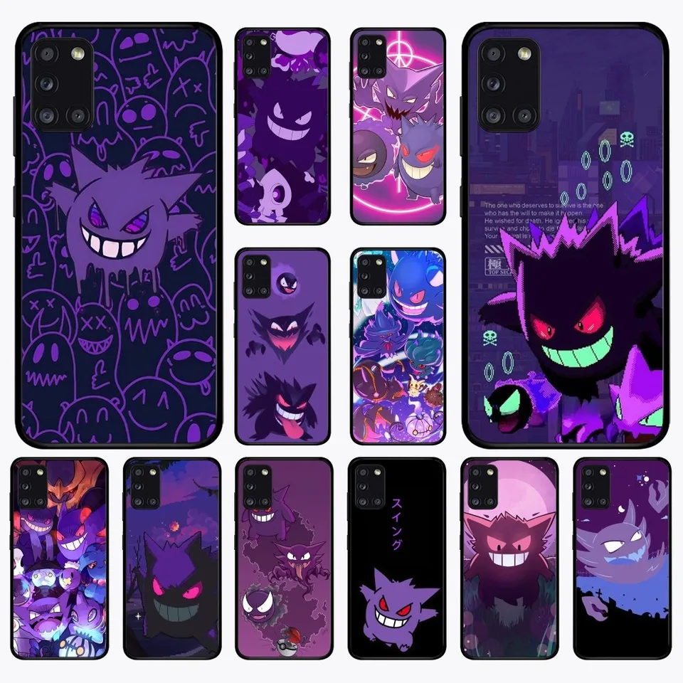 Ghost P-Pokemon G-Gengar Telefón pre Samsung A 10 11 12 13 20 22 22 30 31 32 40 51 52 53 70 71 72 73 91 13 Shell