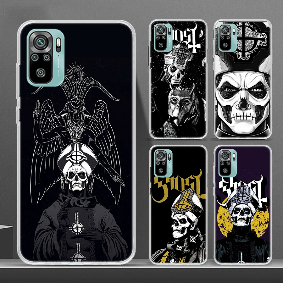 Ghost Papa Emeritus telefónny puzdro pre Xiaomi Redmi 12 12c 9 9a 9c 9t 10a 10c 8a 7a 7a 6a 6a 6 Pro s2 K20 K30 K40 Mäkký obal