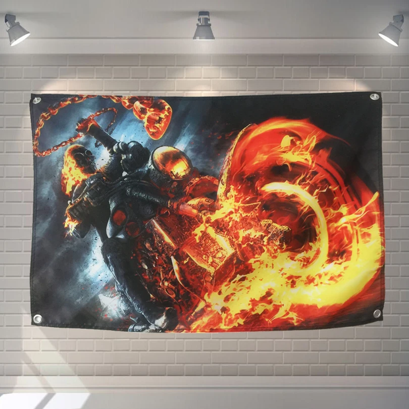 Ghost Rider Classic Movie Banners Wall Flags Tapestry Clother Art Bar Cafe Hotel téma pozadia dekorácie