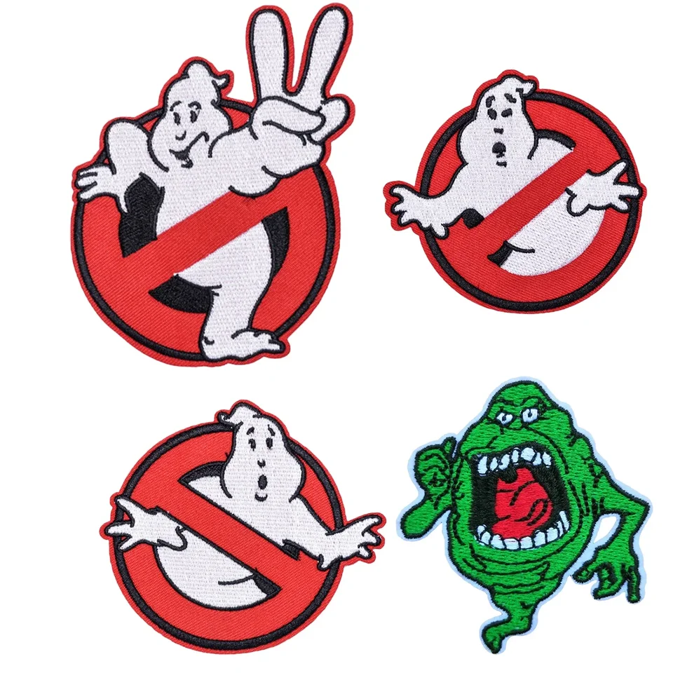 Ghostbuster Horror Movie Embroidery Iron on Patch Punk Patch Aktívne nálepky Morálky pre batohové oblečenie